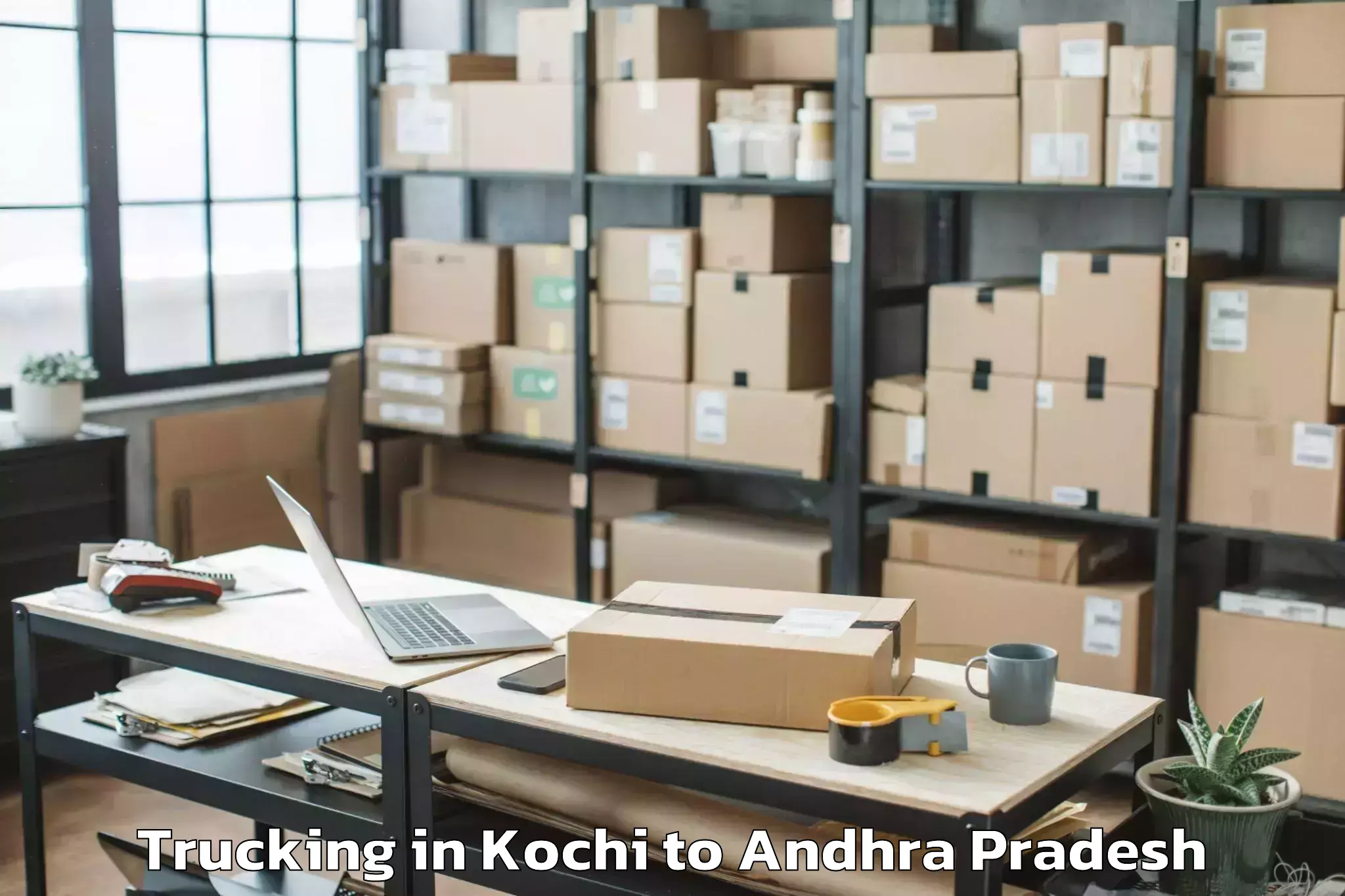 Reliable Kochi to Koduru Trucking